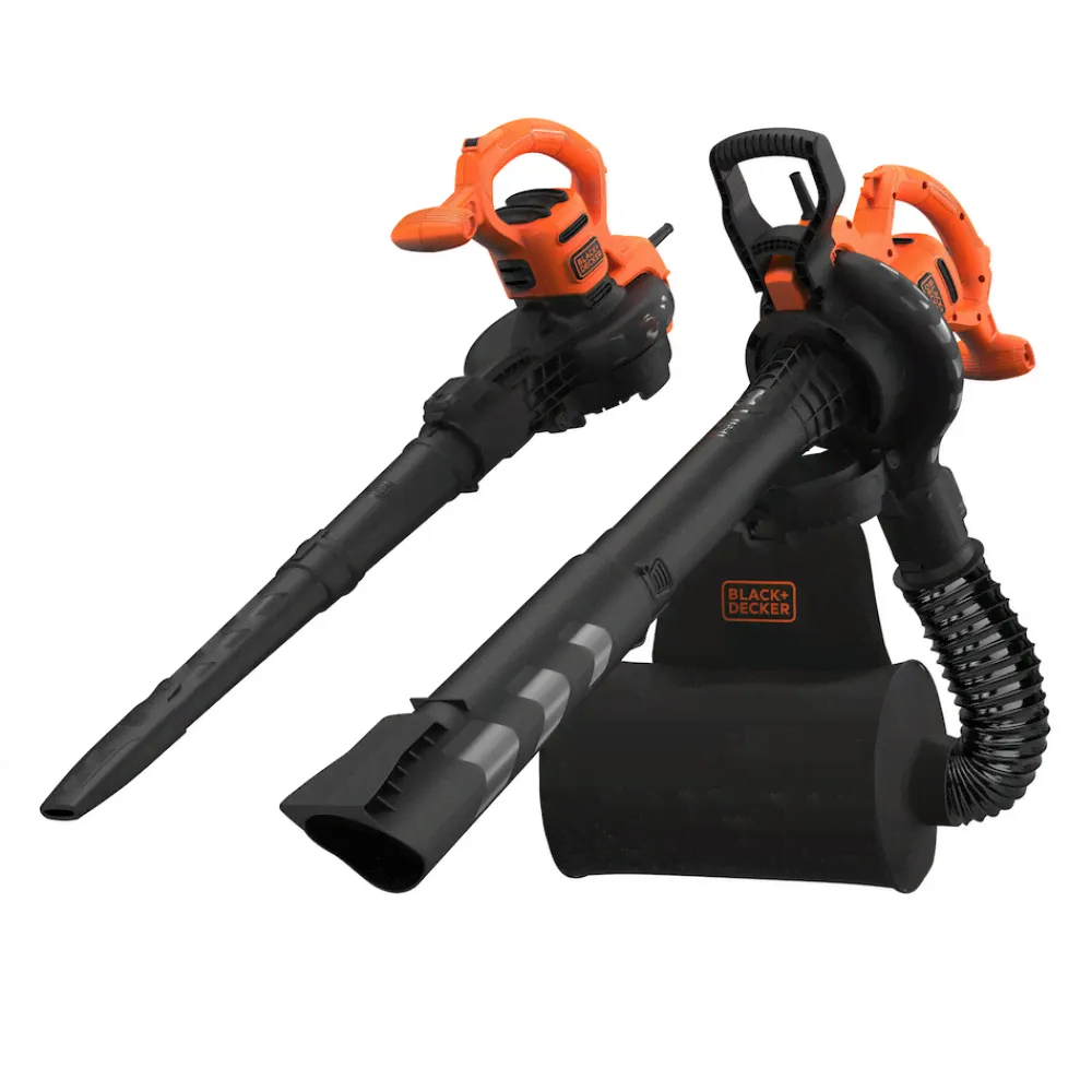 Воздуходув/пылесос садовый сетевой мусоросборник-рюкзак BLACK+DECKER BEBLV290, 2900 Вт, 55 л.