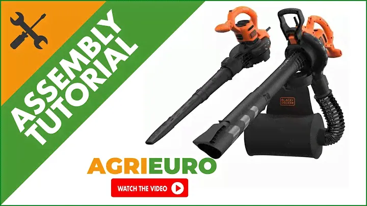 BLACK&DECKER BEBLV290 3-in-1 leaf blower - garden vacuum - Assembly tutorial